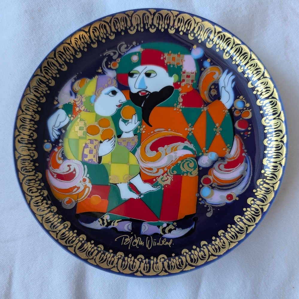 Vintage Rosenthal Tales Of Aladdin Bjorn Wiinblad Aladdin Meets The Magician